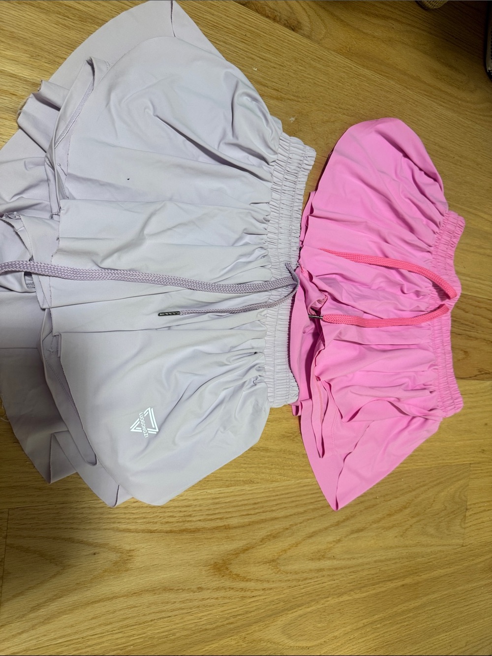 Light Lavender and Pink Athletic Skort Set from Amazon
